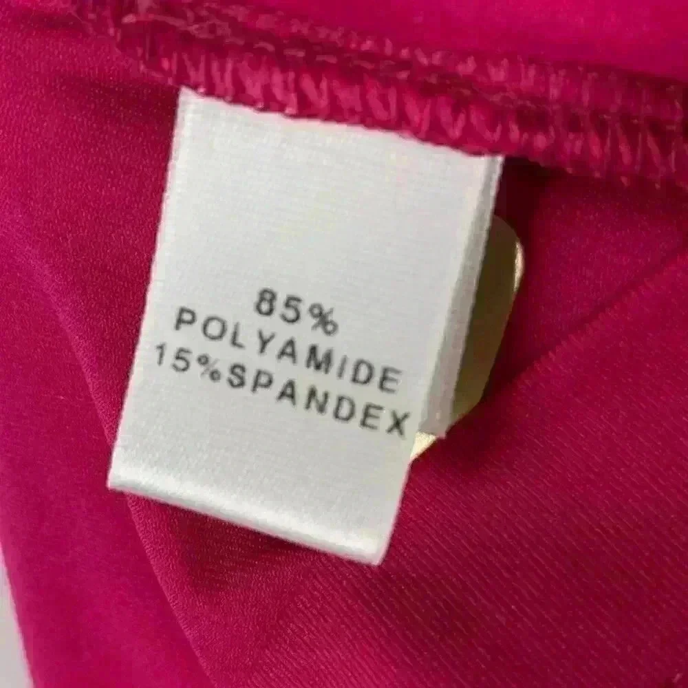 New St. John top size S Cosmo pink long sleeve mock turtleneck stretch career